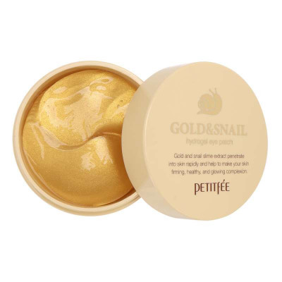 Патчи для глаз гидрогелевые с золотом и улиткой PETITFREE Gold & Snail Hydrogel Eye Patch 60 шт.