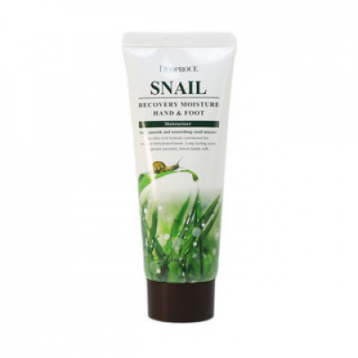 Крем для ног и рук с муцином улитки DEOPROCE MOISTURE HAND & FOOT SNAIL RECOVERY 100мл
