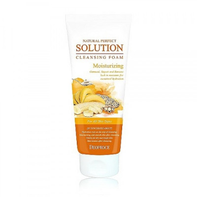 Пенка для умывания овсянка, банан NATURAL PERFECT SOLUTION CLEANSING FOAM MOISTURIZING 170гр Пенка для умывания овсянка, банан NATURAL PERFECT SOLUTION CLEANSING FOAM MOISTURIZING 170гр