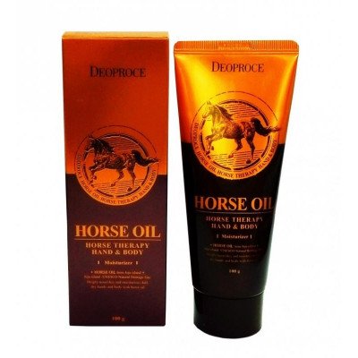  Крем для тела и рук с лошадиным жиром DEOPROCE HAND&BODY - HORSE OIL 100гр