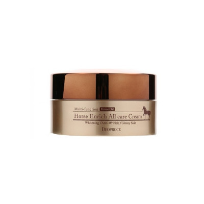  Крем для лица питательный с лошадиным жиром DEOPROCE HORSE ENRICH ALL CARE CREAM  100гр